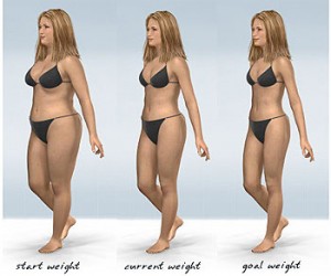 losing weight without losing breast size